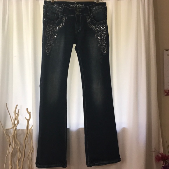 Montana Weat Trinity Ranch Boot Cut Sequence Jeans - Picture 5 of 8